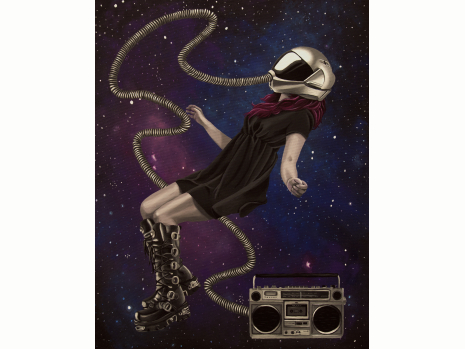 Audible Breath, space, cosmos, music, girl, space girl, galaxy