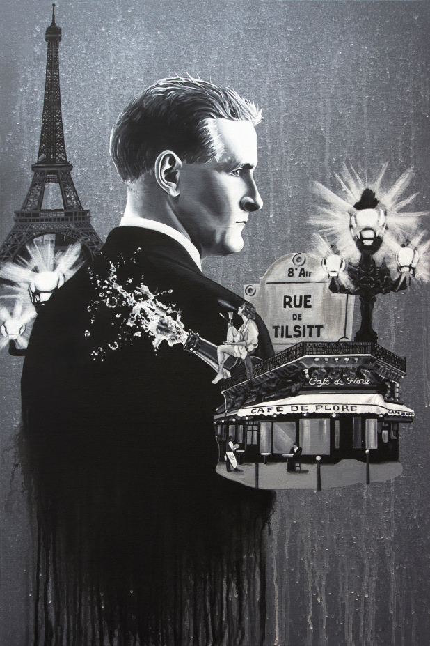 Fitzgerald, Paris, black and white, Zelda, Eiffel Tower, Lost Generation