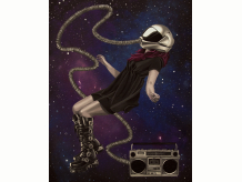 Audible Breath, space, cosmos, music, girl, space girl, galaxy